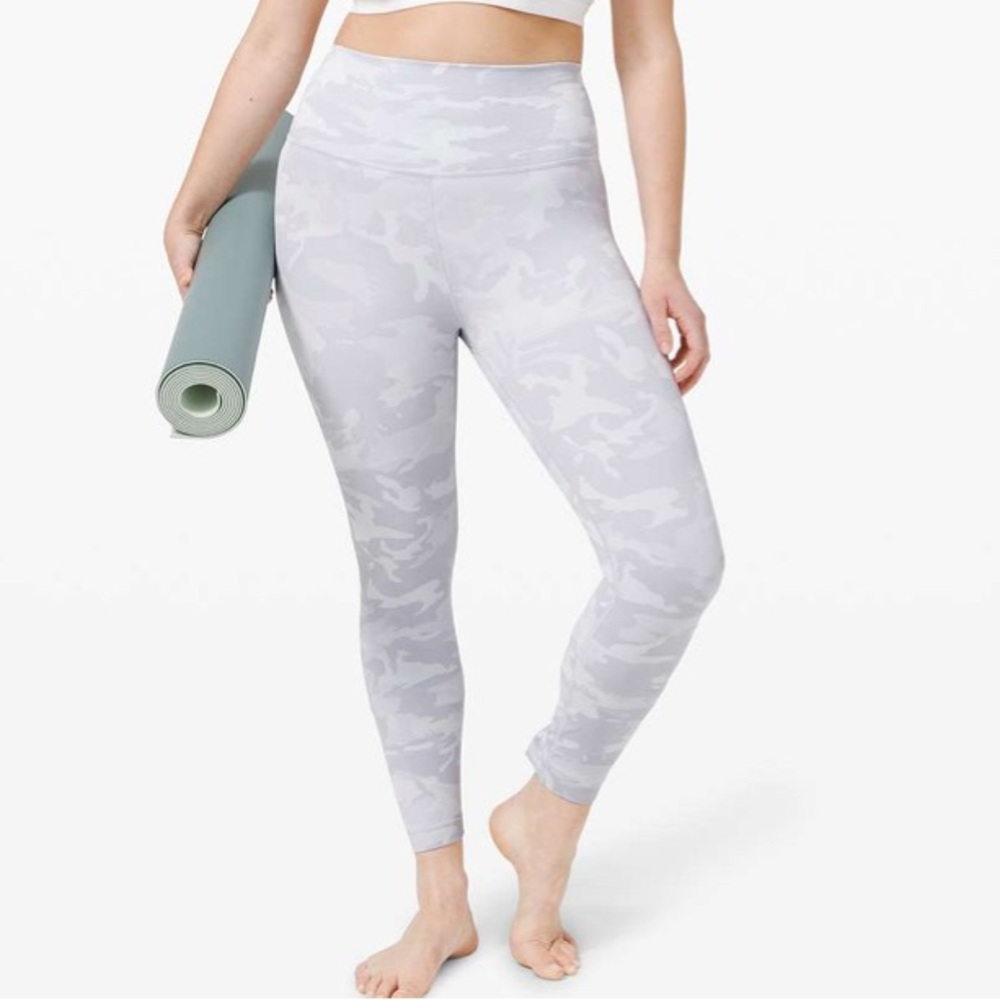 Lululemon Wunder Under High-Rise Tight 25 Luxtreme Gray Camouflage Leggings